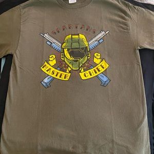 Xbox 360 Spartans Master Chief promo t-shirt